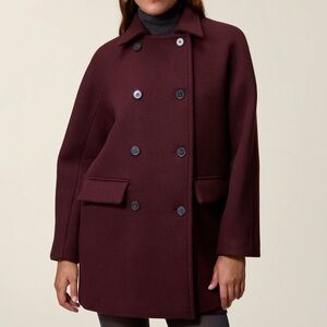 Rouje CORNEILLE COAT burgundy new nvr worn size FR 42/US 10 tags! Offer!